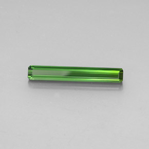 Turmalina verde escuro Natural 2,09ct, Corte Esmeralda, VVS-VS