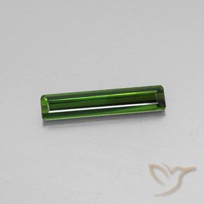 2.66ct Natural Verde escuro Turmalina, Corte Esmeralda, VS