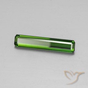 Turmalina verde natural 2,07ct, corte esmeralda, VS