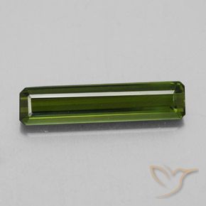 2.11ct Natural Verde floresta Turmalina, Corte Esmeralda, VVS