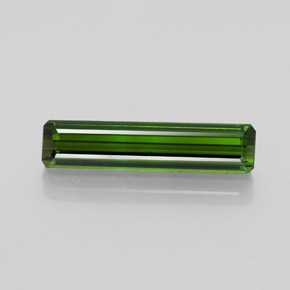 Turmalina Verde médio-escuro Natural 2.22ct, Corte Esmeralda, VVS-VS
