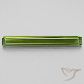 2.27ct Natural verde escuro Turmalina, Corte Esmeralda, VVS
