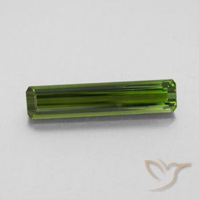 2.58ct Natural Verde escuro Turmalina, Corte Esmeralda, VVS