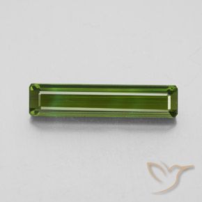 2.44ct Natural Verde escuro Turmalina, Corte Esmeralda, VVS