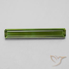 2.14ct Natural Verde escuro Turmalina, Corte Esmeralda, VVS