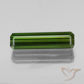 2.22ct Natural Verde Terroso Turmalina, Corte Esmeralda, VVS-VS