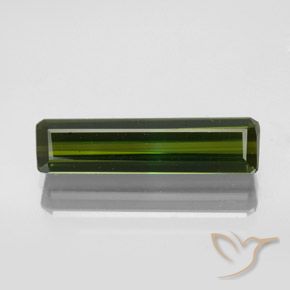 2.34ct Natural verde escuro Turmalina, Corte Esmeralda, VVS-VS