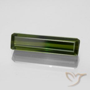 Turmalina verde escuro Natural 2.34ct, Corte Octógono / Esmeralda, VVS-VS
