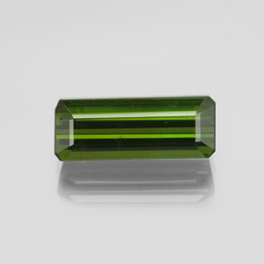 Turmalina Verde Terroso Natural 2.22ct, Corte Esmeralda, VS-SI