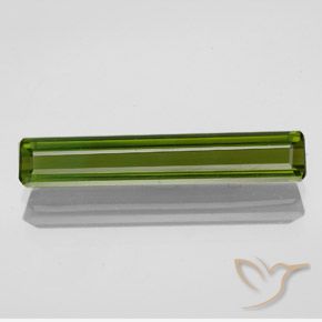 2.29ct Natural verde quente Turmalina, Corte Esmeralda, VVS