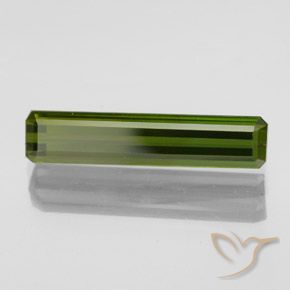 Turmalina Verde escuro Natural 2.08ct, Corte Octógono / Esmeralda, VVS