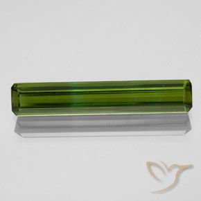 2.04ct Natural verde escuro Turmalina, Corte Esmeralda, VVS-VS