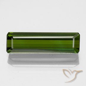 Turmalina verde natural 2,16ct, corte esmeralda, VVS-VS
