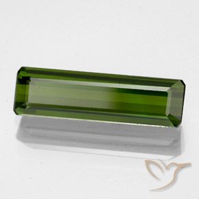 Turmalina verde natural 2,16ct, corte esmeralda, VVS-VS