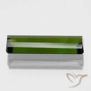 Turmalina verde natural 2,16ct, corte esmeralda, VVS-VS