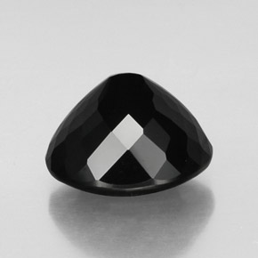 Turmalina preto natural 11,51ct, corte oval, opaco