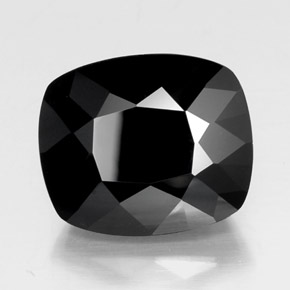 Turmalina Schorl Natural 22,46ct, Almofada cortada, Opaco