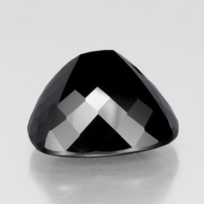 Turmalina Schorl Natural 22,46ct, Almofada cortada, Opaco