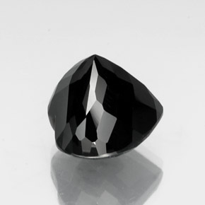 Turmalina preto natural 19,13ct, formato de coração, opaco