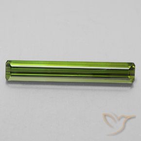 2.28ct Natural Medium Light Green Turmalina, Corte Esmeralda, VVS
