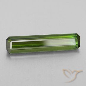 Turmalina Verde amarelado Natural 2.21ct, Corte Octógono / Esmeralda, VVS