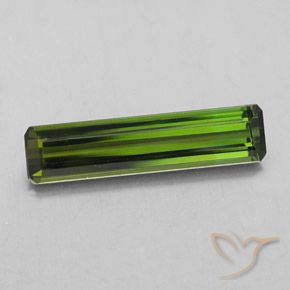 2.18ct Natural Verde médio Turmalina, Corte Esmeralda, VVS-VS