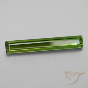 Turmalina Verde amarelado Natural 2.98ct, Corte Octógono / Esmeralda, VVS-VS
