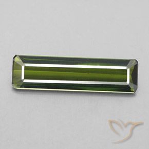 2.20ct Natural Verde floresta Turmalina, Corte Esmeralda, VS