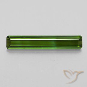 2.29ct Natural Verde Terroso Turmalina, Corte Esmeralda, VVS