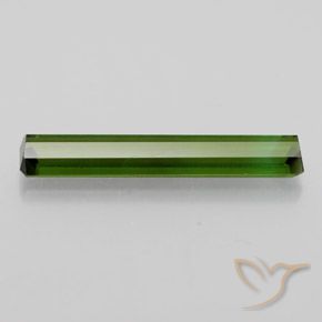 Turmalina Verde escuro Natural 2.34ct, Corte Octógono / Esmeralda, VVS