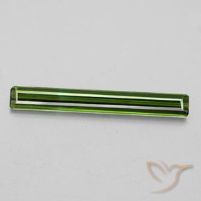 2.08ct Natural Verde escuro Turmalina, Corte Esmeralda, VS