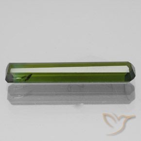 Turmalina verde escuro Natural 2.56ct, Corte Octógono / Esmeralda, SI