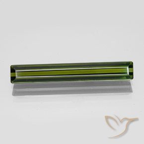 2.65ct Natural Verde Terroso Turmalina, Corte Octógono / Esmeralda, VVS, Photo A