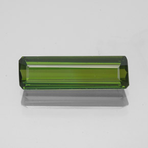 Turmalina verde natural 2,02ct, corte esmeralda, VVS