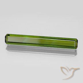 Turmalina Verde amarelado Natural 2.14ct, Corte Octógono / Esmeralda, VVS-VS
