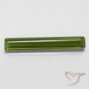 2.32ct Natural verde escuro Turmalina, Corte Esmeralda, VVS
