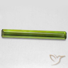 2.56ct Natural Algas Verdes Turmalina, Corte Esmeralda, VVS