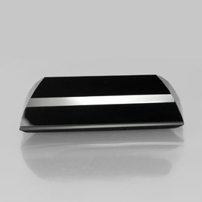 Turmalina Schorl Natural 48.28ct, baguete, Opaco