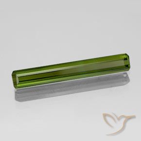 Turmalina Verde médio-escuro Natural 1.65ct, Corte Octógono / Esmeralda, VVS