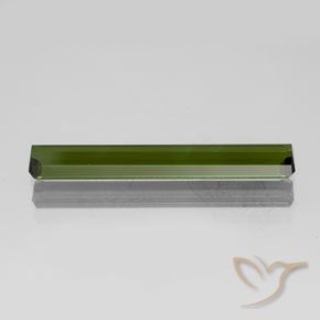 Turmalina Verde médio-escuro Natural 1.65ct, Corte Octógono / Esmeralda, VVS