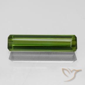 1.17ct Natural Verde amarelado Turmalina, Corte Esmeralda, VVS