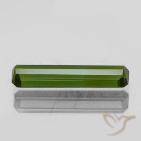 Turmalina Verde amarelado Natural 1.17ct, Corte Octógono / Esmeralda, VVS