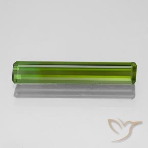 1.52ct Natural Algas Verdes Turmalina, Corte Esmeralda, VVS