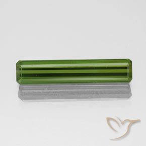 1.61ct Natural Verde escuro Turmalina, Corte Esmeralda, VVS-VS