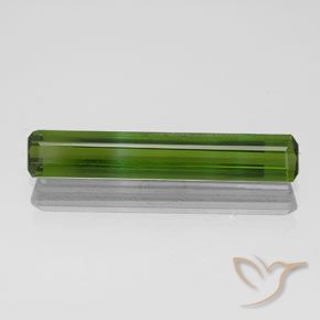 1.55ct Natural Verde escuro Turmalina, Corte Esmeralda, VVS-VS