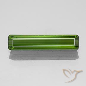 1.43ct Natural Verde escuro Turmalina, Corte Esmeralda, VVS-VS