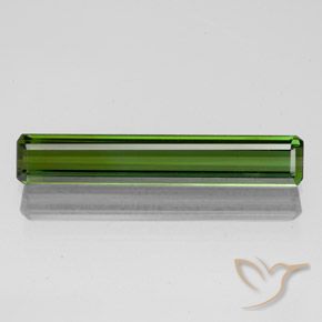 1.38ct Natural Algas Verdes Turmalina, Corte Esmeralda, VVS-VS