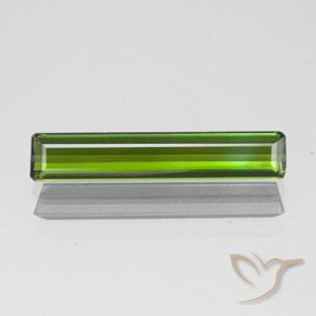 1.45ct Natural Verde amarelado Turmalina, Corte Octógono / Esmeralda, VVS-VS, Photo A