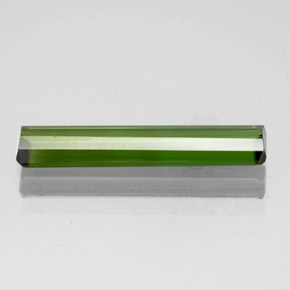 Turmalina verde natural 1,51ct, corte esmeralda, VS