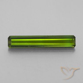 1.62ct Natural Verde médio Turmalina, Corte Esmeralda, VS-SI
